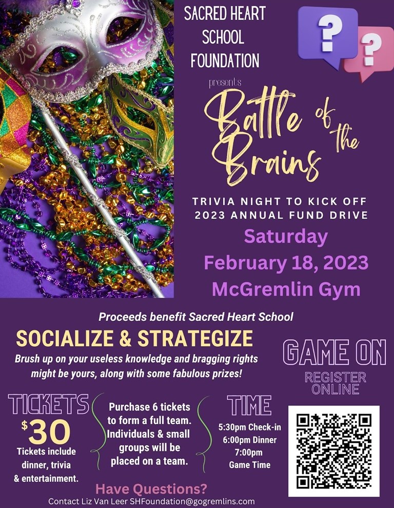 Feb 18 - Battle of the Brains - One Week Left to get your tickets ...